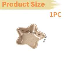 Mini Fluted Tube Pan 4 Inch, Carbon Steel Nonstick Heart Star Baking Mold, Cupcake Bread Bavarois Brownie Tray - Multicolor - View 4