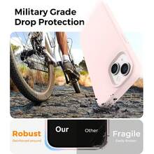 適用於 iPhone 13 14 15 的手機殼，[軍規級防震保護] 矽膠手機殼，內層柔軟耐刮微纖維內襯，適用於 iPhone 16 Pro Max 17 Pro Max 18 Pro Max XS Max XR 7 8 Plus SE2022 6s 6s Plus 12 Mini 11 - 灰粉紅色 - 查看 2