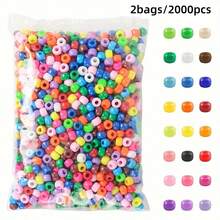 2 bungkus (200/2000 buah) Manik-manik Plastik Kerajinan Bentuk Kuda Mini Aneka Warna 6x9mm, Warna Solid, Pembuatan Perhiasan DIY, Gelang, Kalung, Gantungan Kunci, Dekorasi - MultiWarna - View 8