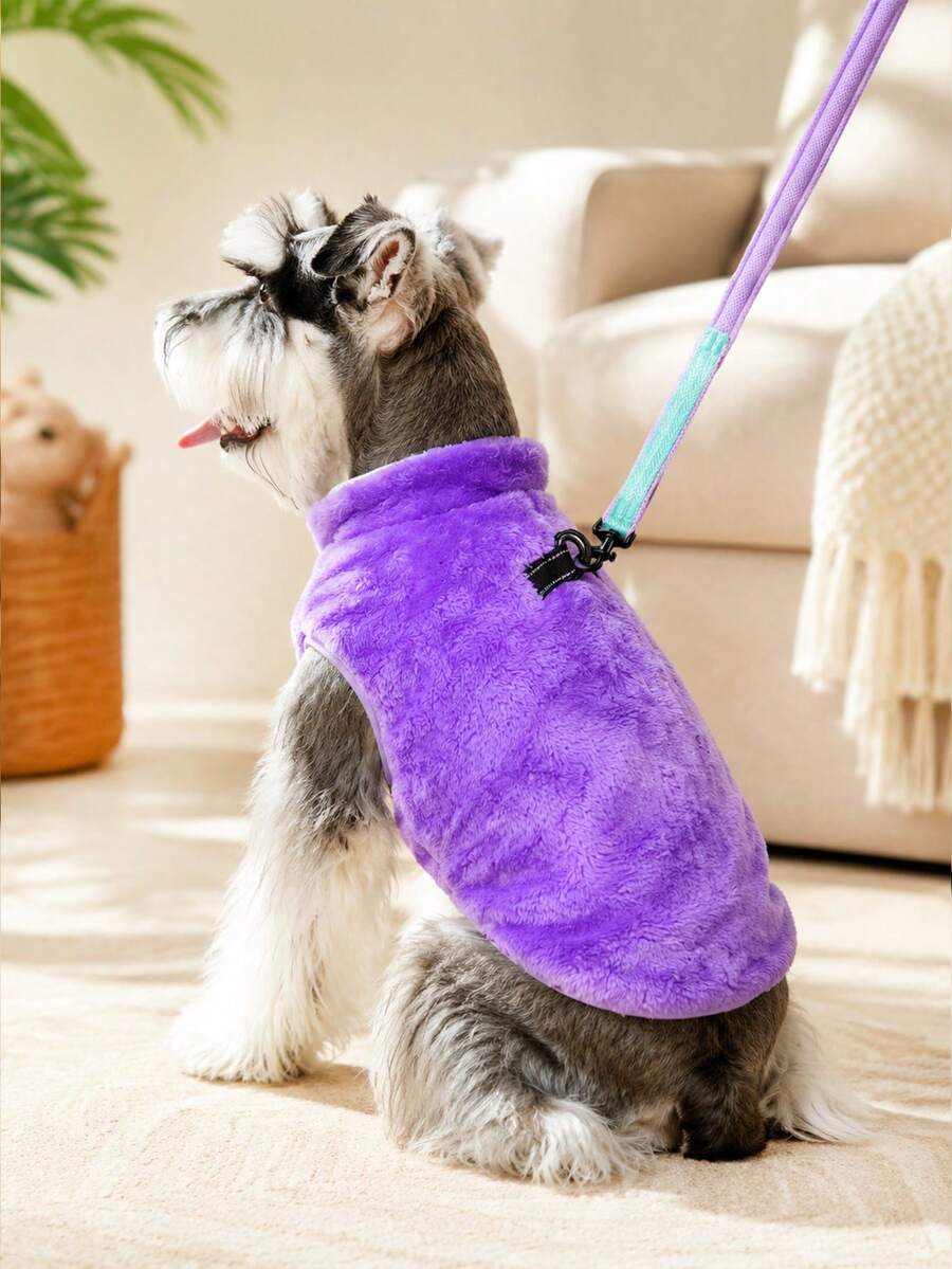 中型犬外套 抓絨內裡冬季狗夾克附D型環 幼犬背心 保暖雪地狗外套
