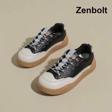 ZenBolt Women's Casual Skateboard Shoes, Versatile, Perfect Gift For Girlfriend - Black - View 5