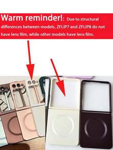 Lyxigt spraymålat matt mjukt skal kompatibelt med Samsung Galaxy ZFlip 8 Z ZFlip 6 Z Flip5 5G flytande magnetiskt trådlöst laddningsskydd - Röd - Visa 4