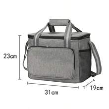 1pc Large Capacity Thick Fabric Sewing Machine Storage Bag With Elastic Mesh Pocket, Suitable For Brother, Singer And Other Home Sewing Machines, Portable Sewing Machine Storage Bag - Craft Supplies Storage Bag - Multicolor - View 7