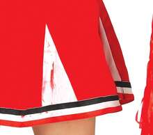 Rubies Zombie Cheerleader Costume For Girls, Complete Terrifyingly Fun Costume With Red And White Dress And Pom Poms, Ideal For Halloween - Option 1 - View 5
