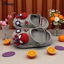 Disney 兒童 EVA 一腳蹬鞋，軟底，室內外通用，適合春秋季，兒童涼鞋，兒童鞋，生日禮物，返校季 - 灰色 - 查看 4