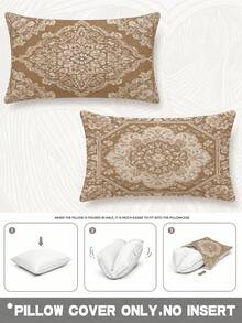 2pcs,Bohemian Style Pillow Covers,Abstract Geometric Pattern Cushion Covers,Hidden Zipper Closure,Machine Washable,Minimalist Fashion Line Pattern,Home Decorative Pillow Covers,Sofa Living Room Bedroom Pillow Covers,No Pillow Insert - Multicolor - View 7