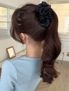 3pcs/1pc Ruched Cloud Bubble Banana Hair Claw Clip, Women's Fashion Elegant Volumizing Hair Accessory, Versatile Daily Hair Clip - Multicolor - View 8