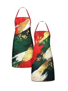 1/2/4pcs Christmas Apron, Suitable For Cooking In The Kitchen, As Well As For Home Decoration. It's Also A Great Gift To Give To Friends. - Multicolor - View 8