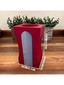 Giant Pencil Sharpener Shaped Pen Holder, Creative Personalized Desktop Stationery Storage Bucket, Fun Cute Desktop Decor Storage Container, Suitable For Office, School, Home - Multicolor - View 2