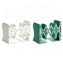 Expandable Desktop Bookend Organizer Rack With Book Clips, Foldable Fixed Book Stand For Students - Bookend - View 11