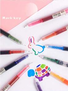 20/15/10/5/1 Mixed-Color Gel Pen, Simple And Portable Gel Roller Pen, Suitable For Office, School, And Student Back-To-School - Multicolor - View 5