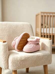 Infant Boots, Warm And Comfortable Infant Socks And Shoes, Easy To Put On And Take Off, Soft Non-Slip Adjustable Newborn Boots - Pink - View 5