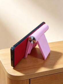 1/2pcs Foldable Portable Phone Stand, Premium ABS Desktop Holder, Adjustable Angle Universal Stand, Multi-Angle Folding Desktop Support, Lightweight Portable Pocket Size Design, Suitable For All Smartphones And Tablets, Stable Non-Slip Desktop Storage - A - View 7