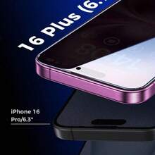 Yezodawee 3片裝磨砂防窺鋼化玻璃螢幕保護貼，相容 Phone 18 Pro Max/Phone 18 Pro/Phone 17 Pro Max/17/16 Pro Max/16 Pro/16 Plus/16/15 Pro Max/14 Pro Max 全系列，防指紋、防刮、防窺，易安裝，手機隱私保護膜 - 黑色 - 查看 5