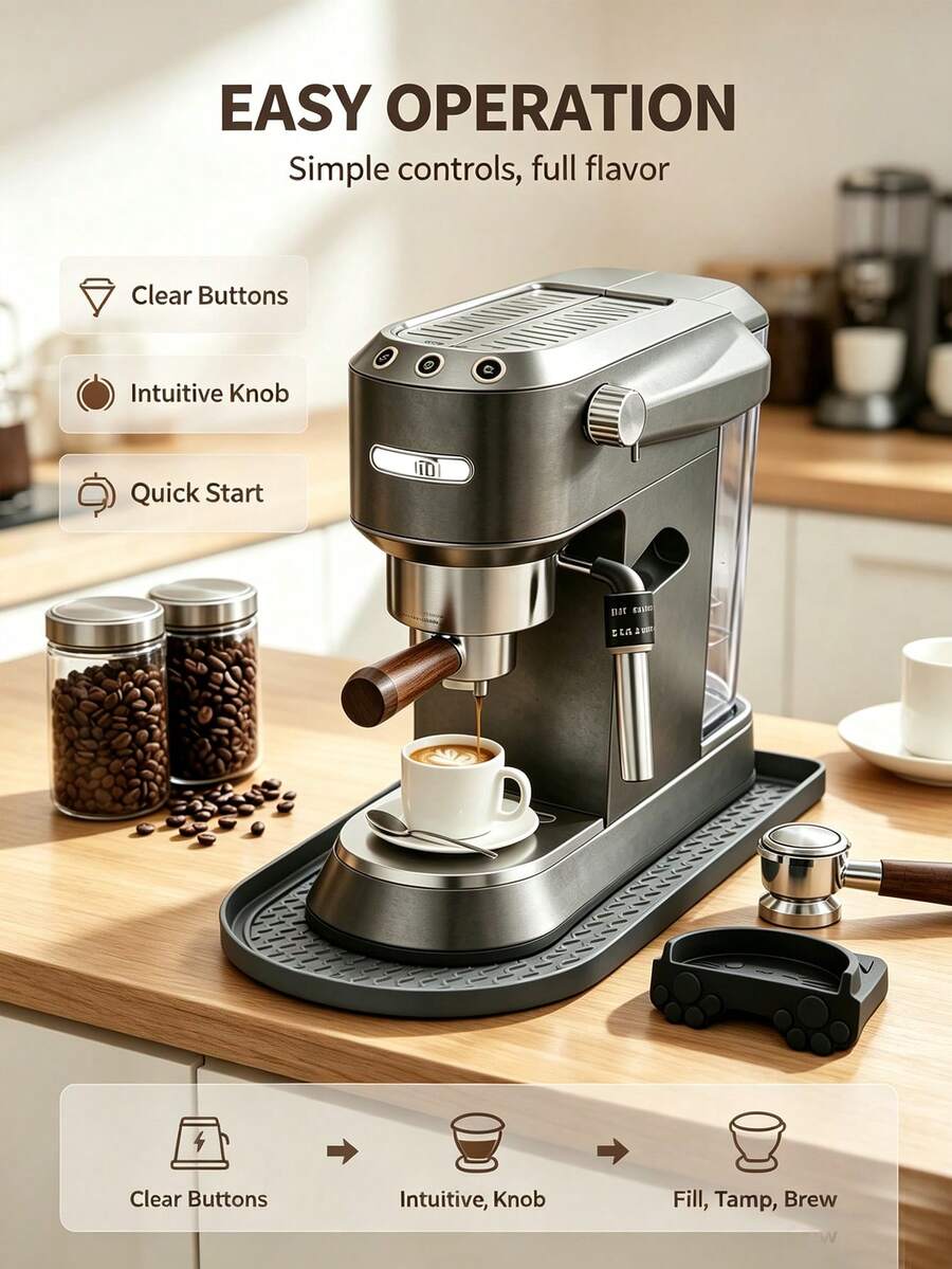 Alfombrilla de silicona para máquina de café, almohadilla antideslizante para mostrador de exprimidor, bandeja para máquina de café con bordes altos, protector de superficie para electrodomésticos de cocina, protege eficazmente el mostrador de arañazos, protector de encimera de cocina no eléctrico