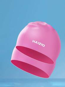 Adult Silicone Swim Cap, Waterproof Swimming Cap For Women With Long Hair, Ear Protection, Printed Design - Multicolor - View 17