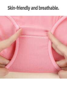 15pcs Random Color Girls Polyester Breathable Comfortable Fitted Panties, Young Women Candy Color Minimalist Style Daily Triangle Underwear - Multicolor - View 4