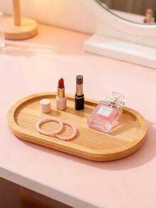 2pcs Oval Trays, Small Storage Trays, Candle Multi-Purpose Decorative Trays, Succulents, Cosmetics, Desktop Organizer - Multicolor - View 6