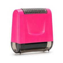 1pc 1.65 Inch Wide Privacy Roller Stamp, Identity Information Leakage Protection, Address Concealment Stamp For Express Parcels, Letters And Documents - Pink Shell - View 7