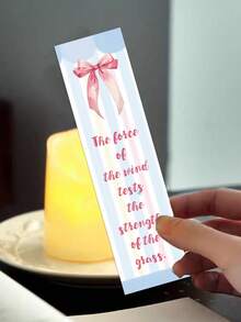 30pcs Pink-Themed Bookmarks For Reading, Page Markers, And Book Decorations-Creative Gifts Perfect For Winter And The New Year - View 8