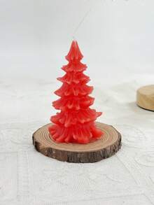Christmas Tree Candle Set, Decorative Scented Wax Candles, Handmade Pine Tree Shaped Candle For Christmas Home Decor, Holiday Table Centerpiece, Festive Gift For Family Friends - 1PC - View 3