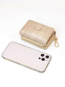 Card Holder Wallet Combo, Compact Ultra-Thin Multifunctional Card Holder - White - View 7