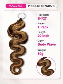 ISEE Body Wave Mermaid Braids Crochet Human Hair 16-24 Inch Highlight Plush Texture Time-Saving Wear For Boho Braids - S4/27 - View 4