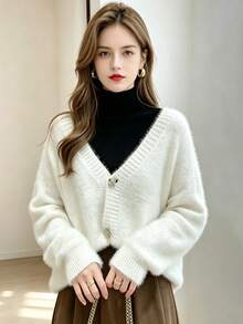 1pc Solid Color Fake Collar Soft Detachable False Collar Women's Half-Shirt Accessories - Multicolor - View 2