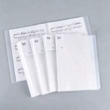 A4 Transparent 20-Page Document Folder, Large Capacity Insertable File Organizer, Storage For Test Papers, Archives, Receipts, Student Office Document Storage And Organization Tool - A4 Document Folder - View 3