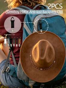 1pc/2pcs Western Cowboy Hat, Soft Wool Felt Material, Leather Band Decoration, Unisex, Suitable For School, Halloween, Festivals, Daily Casual Occasions - Multicolor - View 13
