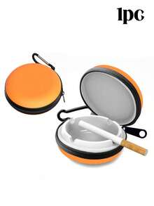 Portable Ashtray With Lid, Mini Leak-Proof Travel Design, Windproof & Smokeless, Suitable For Outdoor, Car, Home, Office, Patio, Camping, Hiking, Hotel And Desktop, Easy To Carry, Reusable - Multi-color - View 12