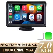 7" Touchscreen Carplay Portable Car Stereo Android Auto, Car Play Navigation, Voice Control, Remote Connection/AUX/FM, Car Radio Receiver, Loop Recording, Plug & Play, For Car Truck Van - Carplay - View 2
