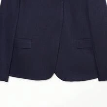 TF.MLN 女款春秋西裝外套，新款長袖立領通勤套裝，時尚休閒風格女式夾克，適合日常穿著 - 藏青色 - 查看 8