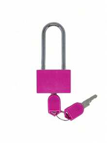 Metal Small Padlock With 2 Keys, Small Combination Lock, No Assembly Required, Waterproof, Luggage Lock With Keys, Small Luggage Padlock, Metal Key Padlock, Suitable For Luggage, Pencil Case, Backpack, Travel Accessories, School Locker, Sports Locker, Fence, Toolbox, Suitable For Graduation, Back To School, Teacher's Day Gift - Multicolor - View 4