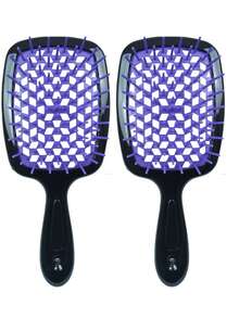 2/1 buah Sisir Jala Berbentuk Bulu untuk Penataan Rambut, Sisir Rambut Plastik untuk Memijat Rambut Kering dan Basah, Sisir Berongga untuk Salon, Alat Penataan Rambut DIY - sisir - View 25