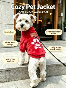 Comfortable And Cute Pet Clothing With Footprint Patterns, Plush Base Sweater That Can Be Pulled When Going Out. Hoodies Suitable For Daily Walking Of Cats And Dogs, With Multiple Colors To Choose From - Multicolor - View 1