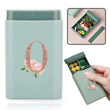 Portable Pill Box Travel Medicine Storage Case 6 Compartments Tablet Organizer Drawer Type Medicine Container For Outdoor Daily Use - Green - View 14