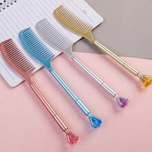 4/8pcs Creative Comb Pens, Unique And Fun Writing Tools, Suitable For School Supplies And Office, Perfect For Engagement, Wedding, Party, Study, Corporate Promotional Gifts, Memorial Gifts For Friends And Loved Ones, Random Colors - Diamond Comb Pen - View 15