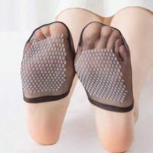 4/10/20 Pairs Ultra-Thin Women's Low-Cut High Heel Sandals Invisible Silicone Anti-Slip Half-Foot Socks - Multicolor - View 6
