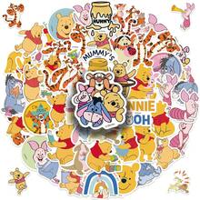 Disney 50pcs Winnie The Pooh Themed Stickers, Suitable For Journals, Planners, Phone Cases, Notebooks, Water Bottles, Waterproof PET Material, Perfect For Back To School Decoration And Halloween - Multicolor - View 9