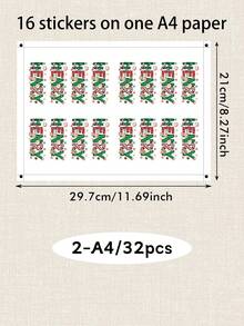 Custom Christmas Name Stickers, Personalized Holiday Letter Decals, Customized Gift Wrap Labels, Customizable Name Stickers For Presents, Christmas Party Decor, Xmas Label Sticke, Holiday Envelope Seals, Holiday Gift Tags 2026,Christmas Gift Stickers - Style B - View 17
