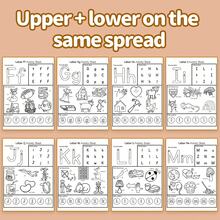 Alphabet Learning Notebooks, ABC A-Z Letter Tracing, Uppercase & Lowercase Handwriting Practice, Letter Recognition, Writing Worksheets, Trace & Learn Alphabet Activities, Classroom & Back To School Supplies - Alphabet Handwriting Activities - View 7