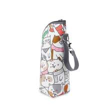1pc Baby Bottle Insulation Bag, Suitable For Outdoor Travel And Daily Use - Red and White - View 7