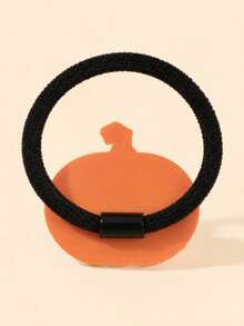 12PCS Halloween Hair Ties For Girls, Ghost Skull Pumpkin Spider Web Elastic Hair Bands For Halloween Party,Kids Hair Accessories - Multicolor - View 8