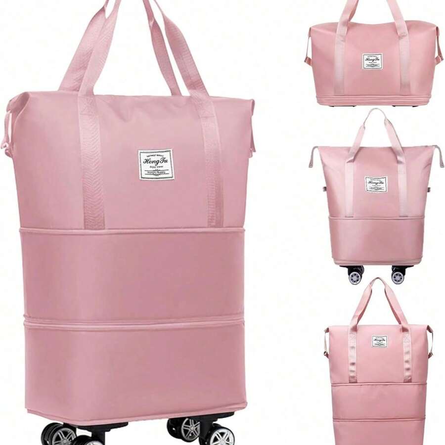 Rolling Travel Bags - Pink - View 1