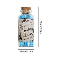 Octagonal Aurora Series Sealing Wax Beads, Approx. 55 Beads/Bottle, Wax Seal Beads For Letters/Envelopes/Wedding Invitations/Gift Packaging/DIY Crafts - 5 Capsules Per Bottle - View 5