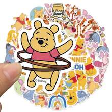 Disney 50pcs Winnie The Pooh Themed Stickers, Suitable For Journals, Planners, Phone Cases, Notebooks, Water Bottles, Waterproof PET Material, Perfect For Back To School Decoration And Halloween - Multicolor - View 4