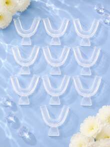 2pcs Transparent Teeth Decor Suitable For Men And Women Holiday Costume Accessories - Multicolor - View 6