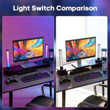 1/2pcs Stepless Dimming RGB Light Bar, USB LED Ambient Lamp With In-Line Control, Adjustable Clip & Stand For Bedside, Shelf, And TV Gaming Setup, Applicable To Game Scene Lighting, Creating A Game Room Atmosphere - USB - View 3