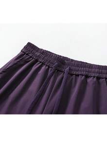 NBCT Women's Lightweight Commuter Outdoor Quick-Draw Elastic Waist Casual Hiking Pants For Daily Wear, Short Trips And Outings - Purple - View 4